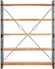 vidaXL Bücherregal 5 Fächer 140x30x180 cm Akazie Massivholz 286586 Bild 2