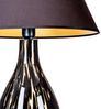 Tischlampe Glas schmal gefleckt mit Lampenschirm schwarz Bild 5