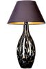 Tischlampe Glas schmal gefleckt mit Lampenschirm schwarz Bild 2