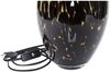 Tischlampe Glas schmal gefleckt mit Lampenschirm schwarz Bild 3