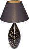 Tischlampe Glas schmal gefleckt mit Lampenschirm schwarz Bild 4