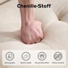 Leawin Sofa Sofas Wohnzimmer, modulares 2-Sitzer Sofa aus Chenille, Flexibel, rutschfest, werkzeuglos und bequem gepolstert Bild 3