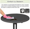 FIVMEN Stehtisch Klappbarer Ø 80 cm Bistrotisch aus Aluminium Rund 110 cm hoch Bartisch (Leichte Montage, Partytisch pulverbeschichtet) Bild 3