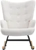 Vente-unique - ELMINA Sessel Stoff Beige - B 68 cm x H 91 cm x L 86 cm Bild 2