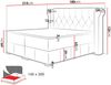 Boxspringbett Massimo, Natur, 140x200 cm Bild 4