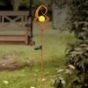 LED Solarleuchte, IP44, Erdspitz, Akku, rostfarben, H 90cm Bild 3