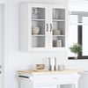 vidaXL Wandglas-Schrank PORTO 2 pcs Hochglanz Weiß 40 x 31 x 80 cm 885344 Bild 4