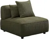 Vente-unique - LELACO Sofa Stoff Grün - B 247 cm x H 74 cm x L 338 cm Bild 5