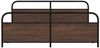 vidaXL Metallbett ohne Matratze Braun Eichen-Optik 180x200 cm 3318665 Bild 5