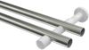 Gardinenstangen-Set Prestige Zoena 320 cm (geteilt in 2 x 160 cm), 2-läufig (ohne Ringe), 20 mm Ø Edelstahl-Optik Bild 3