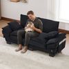 2-Sitzer Sofa 190 x 73 x 84 cm aus Corduroy – mit USB-C-Anschluss, Seitentaschen und breiter Sitzfläche Bild 2