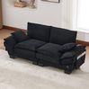 2-Sitzer Sofa 190 x 73 x 84 cm aus Corduroy – mit USB-C-Anschluss, Seitentaschen und breiter Sitzfläche Bild 5