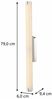 LED Wandlampe, Spiegelleuchte, chrom, Glas, L 79 cm Bild 5