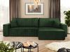 Mirjan24 'Kobaro Maxi' Ecksofa mit Bettkasten und Schlaffunktion, Cord grün, 82 x 145 x 272 cm Bild 3