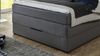 'FLORIDA BX1330' Boxspringbett mit Bettkasten, Stoff, graphit, 140x200 cm Bild 3
