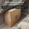 Bellamio 'Aland' Dachschrägenregal mit Türen, Eichenoptik, 100x52x90 cm, Schrank für Dachschräge mit 3 Fächern Bild 3