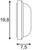 SLV No. 229931 TERANG 2 Wand- und Deckenleuchte oval weiss 3000K IP44 Bild 5