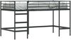 vidaXL Kinderloftbett Uni Schwarz 107 x 200 cm Stahl 42020765 Bild 2