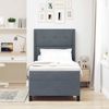 vidaXL Boxspringbett mit Matratze Dunkelgrau 100 x 200 cm Samt 3341997 Bild 3
