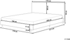 Bett mit Lattenrost Bouclé ALBI 160 x 200 cm Beige Bild 2
