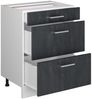 Küchenunterschrank R-Line Schwarz Beton 60 cm AP Anthrazit Vicco Bild 4