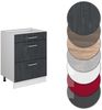Küchenunterschrank R-Line Schwarz Beton 60 cm AP Anthrazit Vicco Bild 5
