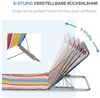 Outsunny Gartenliege Strandmatte, Faltbare Strandliege mit Kopfkissen, Höhenverstellbare Strandmatratze mit Tragetasche, 2 St, Oxfordstoff, Bunt, 124 x 53 x 35-45 cm Bild 4