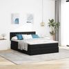 vidaXL Ottoman-Bett mit Matratze & LEDs Schwarz 140x200 cm Samt 3312772 Bild 4