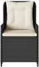 vidaXL Gartensessel 2 Stk. Verstellbar Schwarz Poly Rattan 368652 Bild 5