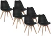 Vente-unique - JODY Stuhl Plastik Schwarz - B 57 cm x H 82 cm x L 49 cm Bild 2
