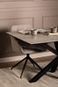 Esstisch >Heaven< in Grau, Glas-Keramik,Stahl - 160x75,5x90cm (BxHxT) Bild 2