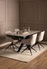 Esstisch >Heaven< in Grau, Glas-Keramik,Stahl - 160x75,5x90cm (BxHxT) Bild 5