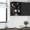 vidaXL Hängeschrank Riga Schwarz 40x29,5x60 cm Holzwerkstoff 854176 Bild 3
