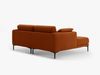 Micadoni Ecksofa Bemy 2-Sitzer Links Samt Terrakotta Bild 3