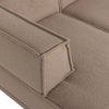 Ecksofa Chaiselongue Manu - Teddy-Stoff Taupe, Links Bild 4