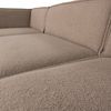 Ecksofa Chaiselongue Manu - Teddy-Stoff Taupe, Links Bild 5