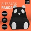 LUMALAND 'Animal Line Panda' Kindersitzsack, indoor & outdoor, Polyester schwarz / weiß, 180 l Bild 2