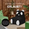 LUMALAND 'Animal Line Panda' Kindersitzsack, indoor & outdoor, Polyester schwarz / weiß, 180 l Bild 5