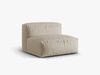 Micadoni Modul Martina 1-Sitzer Strukturierter Stoff Helles Beige Bild 2