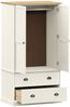 vidaXL Kleiderschrank VIGO Weiß 90x55x170 cm Massivholz Kiefer 353164 Bild 5