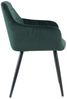Stuhl Polyester Metall 59 x 83 x 62 cm Schwarz Grün Bild 4