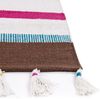 Teppich Baumwolle mehrfarbig 160 x 230 cm gestreiftes Muster Kurzflor HISARLI Bild 4