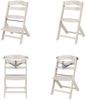 Kikka boo Kinderhochstuhl Nordy Holz Kinderstuhl Fußstütze verstellbarer Sitz beige Bild 3