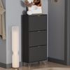 Schuhschrank Helge Schwarz 60 x 128.5 cm 3 Fächer Vicco Bild 3