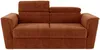 Vente-unique - RIZORA Sofa Stoff Rot - B 223 cm96 cm x H 95 cm x L 230 cm Bild 3