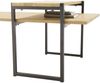 Couchtisch >Elliot< in Eiche, Metall schwarz - 118x48x64cm (BxHxT) Bild 4