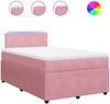vidaXL Boxspringbett mit Matratze Rosa 120x190 cm Samt 3289985 Bild 2