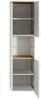 Badezimmer-Meuble Bravos 35 x 35 x 133 cm – Weiß und Weiß – Badezimmer-Meuble mit 2 Türen Bild 3