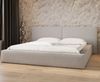 MOEBLO Polsterbett aus Bouclé Bett 06 (Bezug: Boucle, Doppelbett mit Kopfstütze, Rahmenbettgestell, mit Bettkasten und Lattenrost), gepolstertes Kopfteil Bild 2