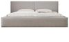 MOEBLO Polsterbett aus Bouclé Bett 06 (Bezug: Boucle, Doppelbett mit Kopfstütze, Rahmenbettgestell, mit Bettkasten und Lattenrost), gepolstertes Kopfteil Bild 4